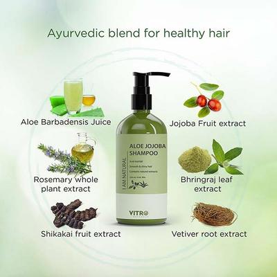 VITRO I AM NATURAL Aloe Jojoba shampoo (Pack Of 3) 750 ml - Shampoos