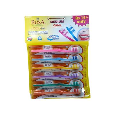 Rosa ZigZag Tooth Brush - Medium 1's - Toothbrushes