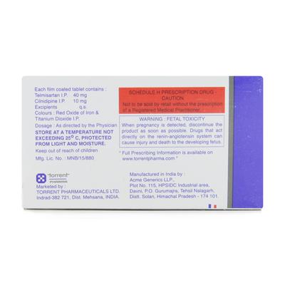 Torcilin T Tablet 10'S - Hypertension-Ana