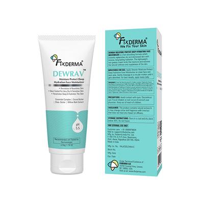 Fixderma Durave Deep Hydration Face Moisturizer with Cocoa & Shea Butter, Moisturiser for Face 50 gm - Face Moisturizers