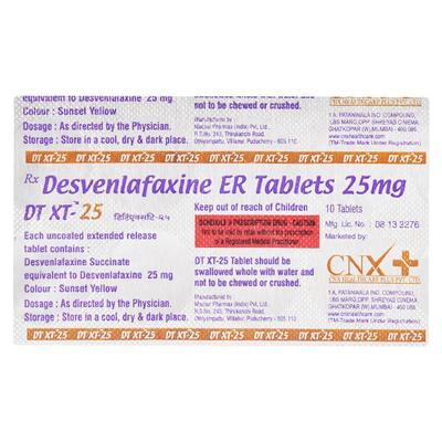 DT XT 25 Tablet 10's - Depression-Ant