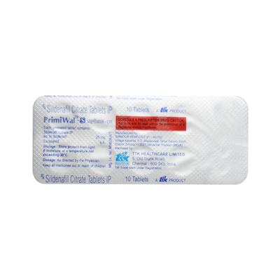 Primiwal S 25mg Tablet 10'S - Impotence/Erectile Dysfunction (Ed)