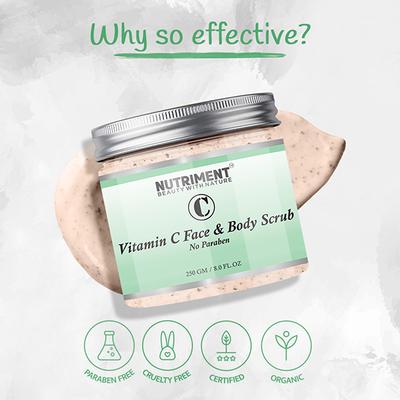 Nutriment Vitamin C Scrub All Skin Type 250 gm - Scrubs & Exfoliants