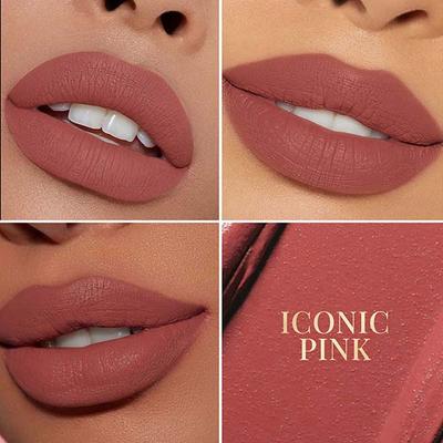 mCaffeine Shades Velvet Blur Matte Liquid Lipstick - 12 Hrs Stay & Lightweight - Iconic Pink 4 ml - Liquid Lipsticks