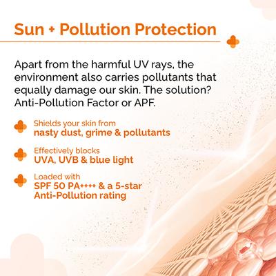 The Derma Co. 1 Percent Hyaluronic Sunscreen Aqua Gel For Broad Spectrum & Blue Light Protection SPF 50 PA++++ 50gm - Face Sunscreen