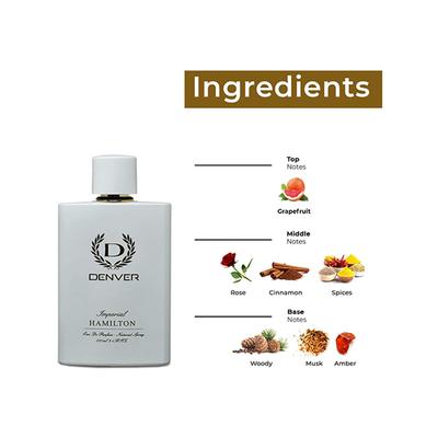 Denver Hamilton Imperial Perfume Eau De Parfum for Men Luxury Scent Fragrance 100 ml - Men Perfumes (Edt/Edp)