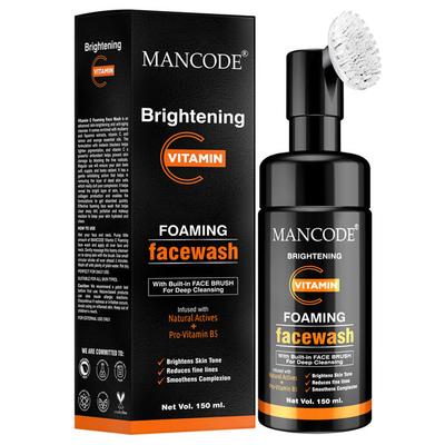 Mancode Brightening Vitamin C Foaming Face Wash 150 ml - Face Wash & Cleansers