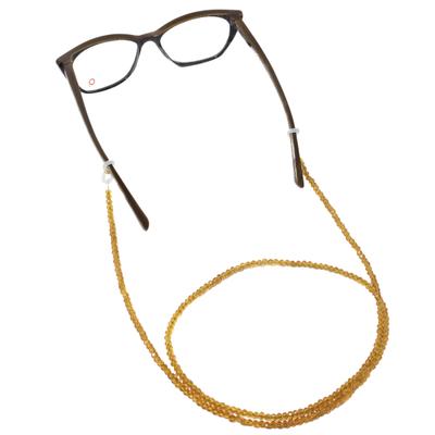 Modisch Golden Brown Crystal Sunglasses Chain (JC-13Gb) 1's - Wearables Sunglasses