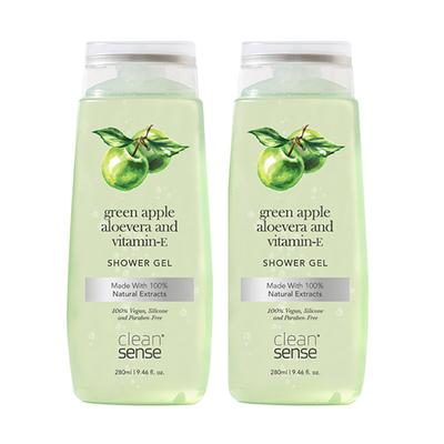 Cleansense Green Apple Shower Gel (Combo of 2) 560 gm - Shower Gels & Body Wash