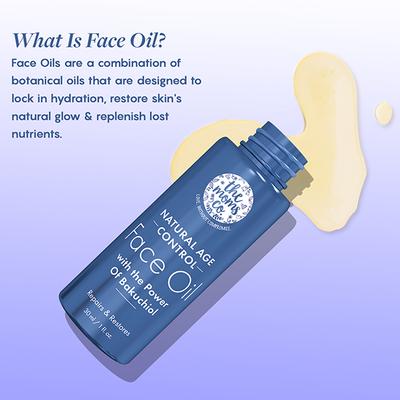 The Mom's Co. Natural Age Control Face Oil with The Power of Bakuchiol Repairs & Restores 30ml - Face Moisturizers