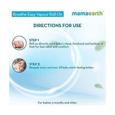 Mamaearth Breathe Easy Vapour Roll-on for babies 40 ml - Baby Skin Care