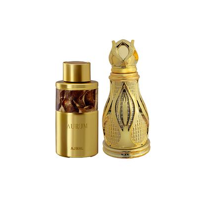 Ajmal Aurum Concentrated Perfume Oil Fruity Floral Attar And Khofooq Concentrated Perfume Oil Woody Oudhy Attar 28 ml - Deodorants/Roll-Ons