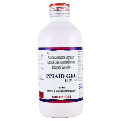 PPIAID SUGAR FREE GEL Liquid 170ml - Ulcer/Reflux/Flatulence-Aaa