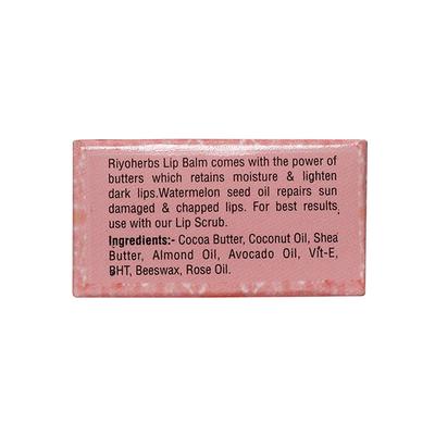 Riyo Herbs Lip Balm - Rose 6 gm - Lip Balms