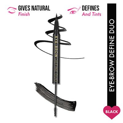 Insight Cosmetics Eyebrow Define Duo 2-in-1 - Black 2.5 gm - Eyebrow Pencils & Enhancers