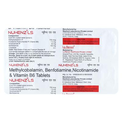 Nuhenz LS Tablet 10'S - Nootropics And Neurotrophics