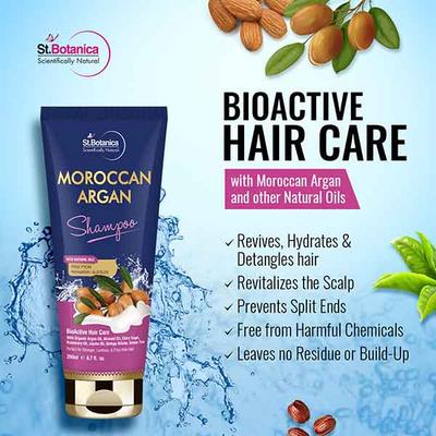 St.Botanica Moroccan Argan Hair Shampoo With Organic Argan Oil 200 ml - Shampoos