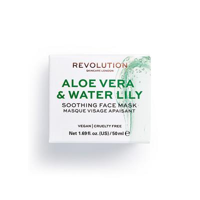 Revolution Skin Aloe Vera & Water Lily Soothing Face Mask 50 ml - Masks & Peels