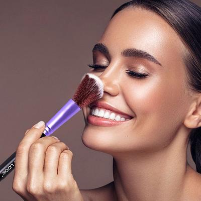 Matt Look Premium Synthetic Bristle Professional Face and Eye Makeup Brushes Set with 5 Makeup Brushes 5's - Face Brush