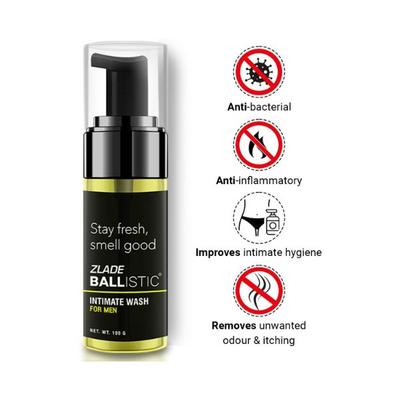 Ballistic By Zlade Intimate Wash For Men 100 ml - Intimate Hygiene