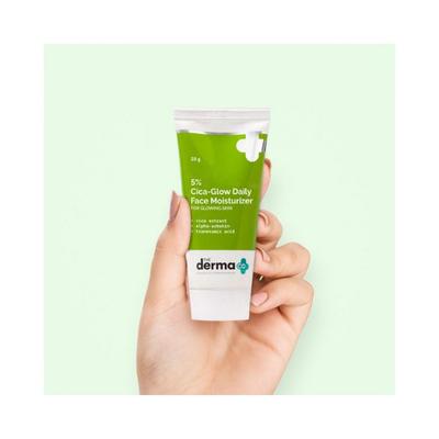 The Derma Co. 5 Percent Cica Glow Daily Face Moisturizer for Glowing Skin 50gm - Face Moisturizers