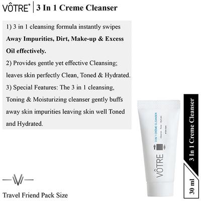 Votre 3 IN 1 Creme Cleanser 30 gm - Face Creams