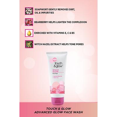 Revlon Touch & glow Advancedgmlow Face Wash 100gm - Face Wash & Cleansers