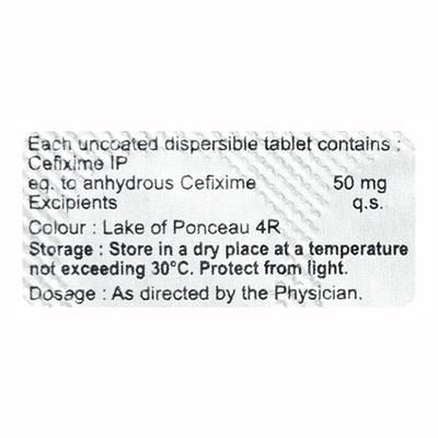 Mahacef 50mg Tablet 10'S - Bacterial Infections-Cep