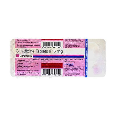 CILNIFORD 5 Tablet 10's - Hypertension-Cal