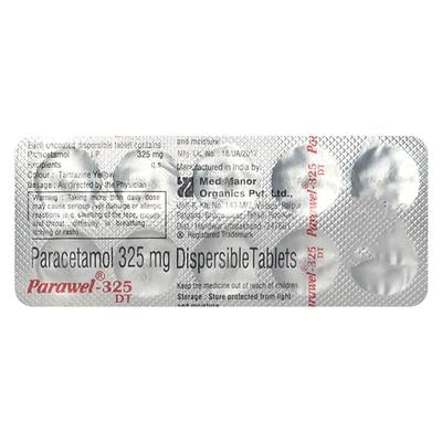 Parawel DT 325mg Tablet 10'S - Fever-Ana