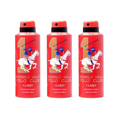Beverly Hills Polo Club Classy Men Deo No.1 Trio Pack + Sports No.1 Women Shower Cream 3-in-1 Set 675 ml 1's - Deodorants/Roll-Ons
