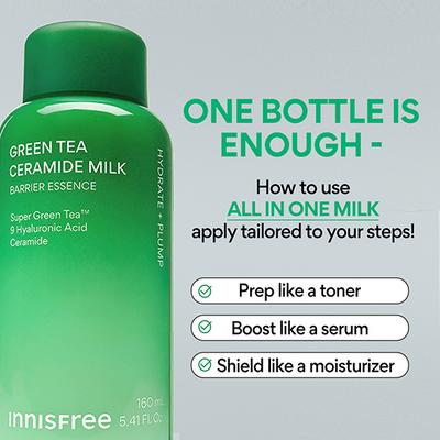 Innisfree Green Tea Ceramide Milky Toner 160 ml - Toners