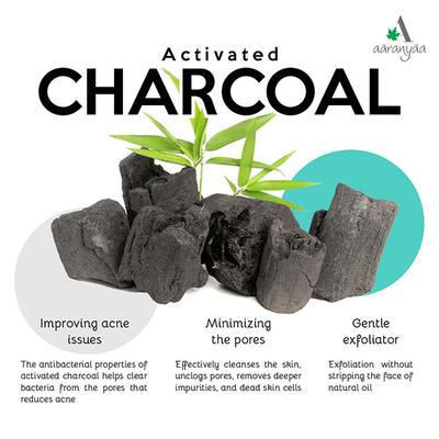 Aaranyaa Charcoal Face Scrub 100 gm - Scrubs & Exfoliants