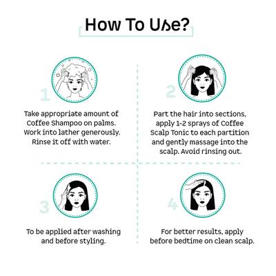 Mcaffeine Coffee Hair Boost & Hair Fall Control Kit 350 ml - Dry Shampoos & Conditioners