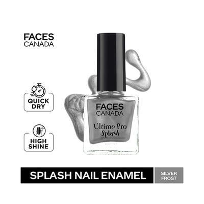 Facescanada Ultime Pro Splash Nail Enamel Silver Frost 61 8 ml - Nail Polish