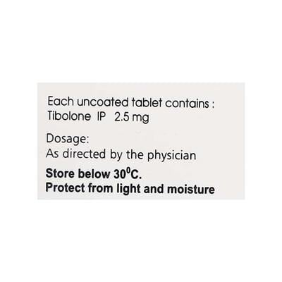 Sibolone 2.5mg Tablet 15'S - Hormonal Therapy-Oes