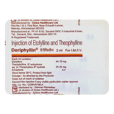 DERIPHYLLIN Injection 2ml (se) - Asthma/COPD-Ast