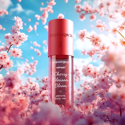 Aqualogica Refresh+ Perfume Body Mist - Cherry Blossom Bloom 150 ml - Body Mist/Spray