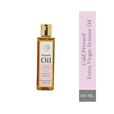 The Pure Story Sesame Oil Pure Natural, Extra Virgin Cold Pressed 100ml - Hair Oils
