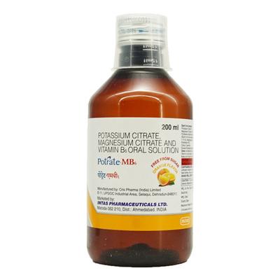 Potrate Mb6 Free from Sugar Orange Flavour Solution 200ml - Kidney Disease/Stones-Oth