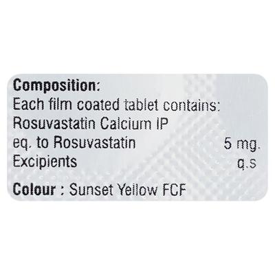 ROZUTIN 5mg Tablet 10's - High Cholesterol-Dys