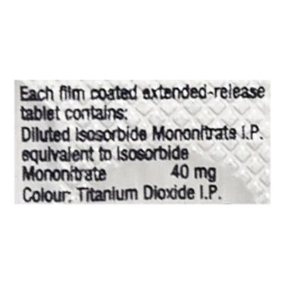 Ismo Retard 40mg Tablet 7'S - Angina