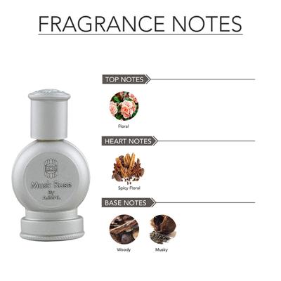 Ajmal Mukhallat Al Wafa Concentrated Perfume Oil Oriental Musky Alcohol For Unisex And Musk Rose Concentrated Perfume Oil Floral Musky Alcohol For Unisex 24 ml - Perfumes (Edt/Edp)