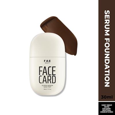 FAE Beauty Face Card Serum Skin Tint- Skin-like Foundation, Shade - 97N - Neutral Warm 30 ml - Foundation