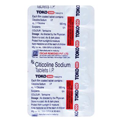 TOKO 500 Tablet 10's - Nootropics And Neurotrophics