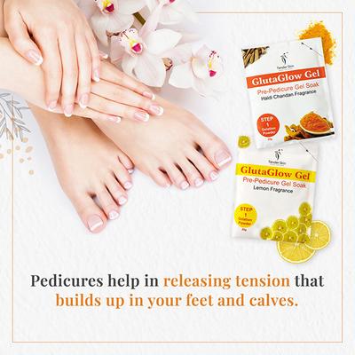 Glutaglow Glutathione Pedicure for Refreshing Moisturizing and Rejuvenating Feet 5 in One Pack 1's - Foot Scrubs