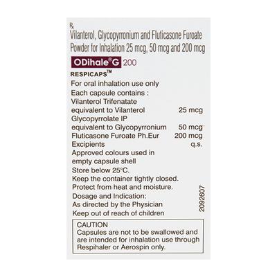 ODIHALE G 200 Respicap 30's - Asthma/COPD-Ast