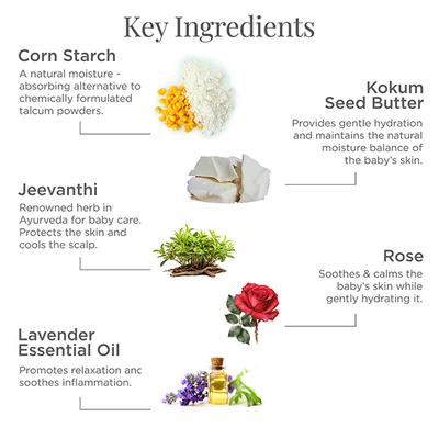 Forest Essentials Baby Body Powder Dasapushpadi 90 gm - Baby Powder