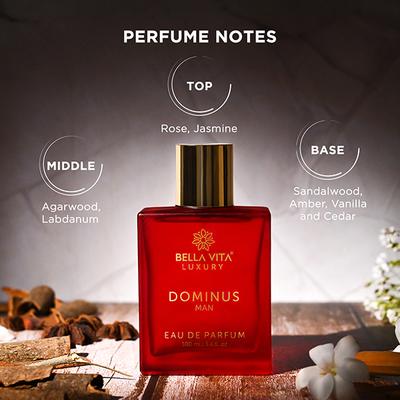 Bella Vita Organic DOMINUS MAN Eau De Parfum For Men with Agarwood, Labdanum, Sandalwood 100 ml - Men Perfumes (Edt/Edp)