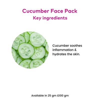 Rosa Cucumber Face Pack 25 g - Face Packs